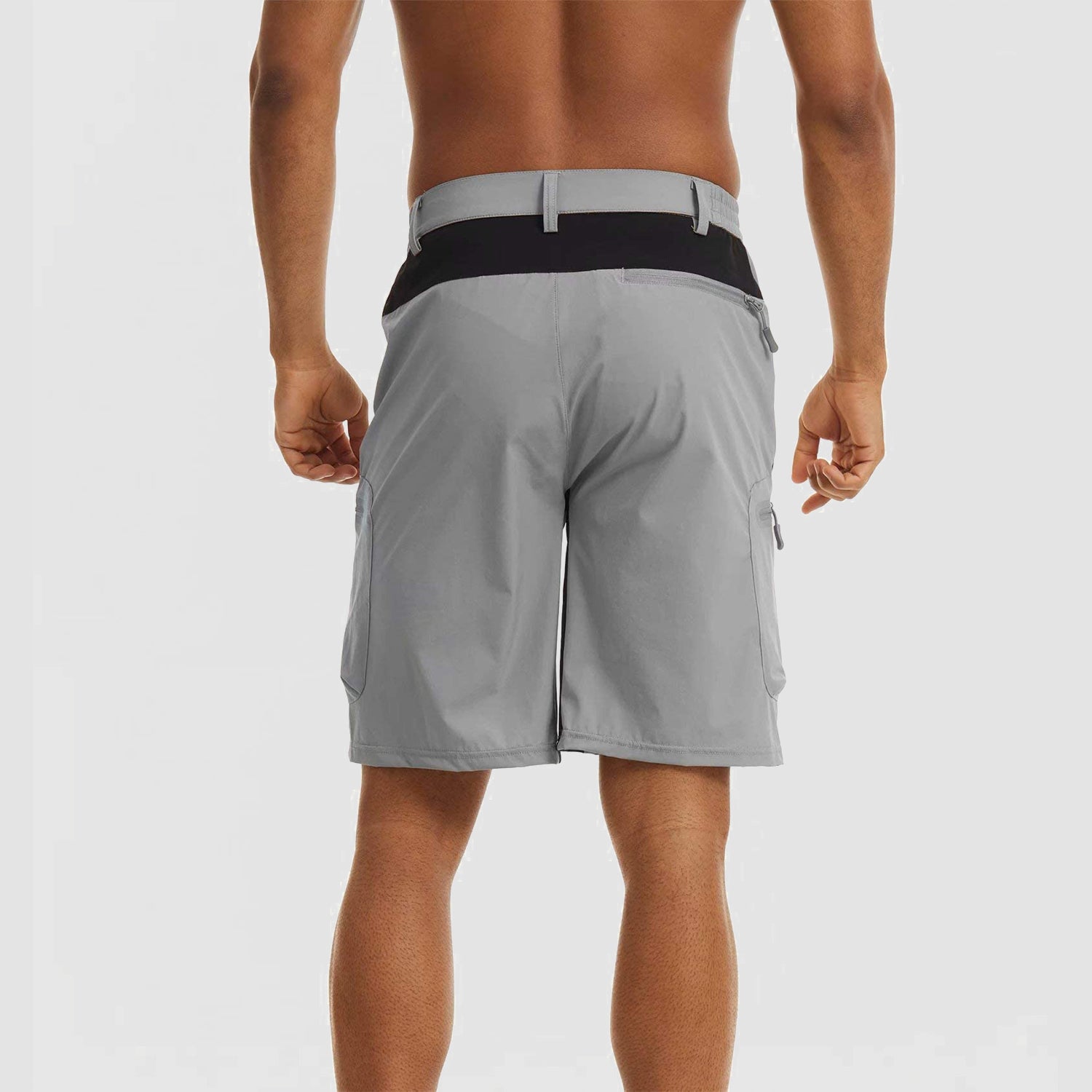 Light Grey Men's Quick Dry Cargo Shorts - MAGCOMSEN #Color_Light Grey