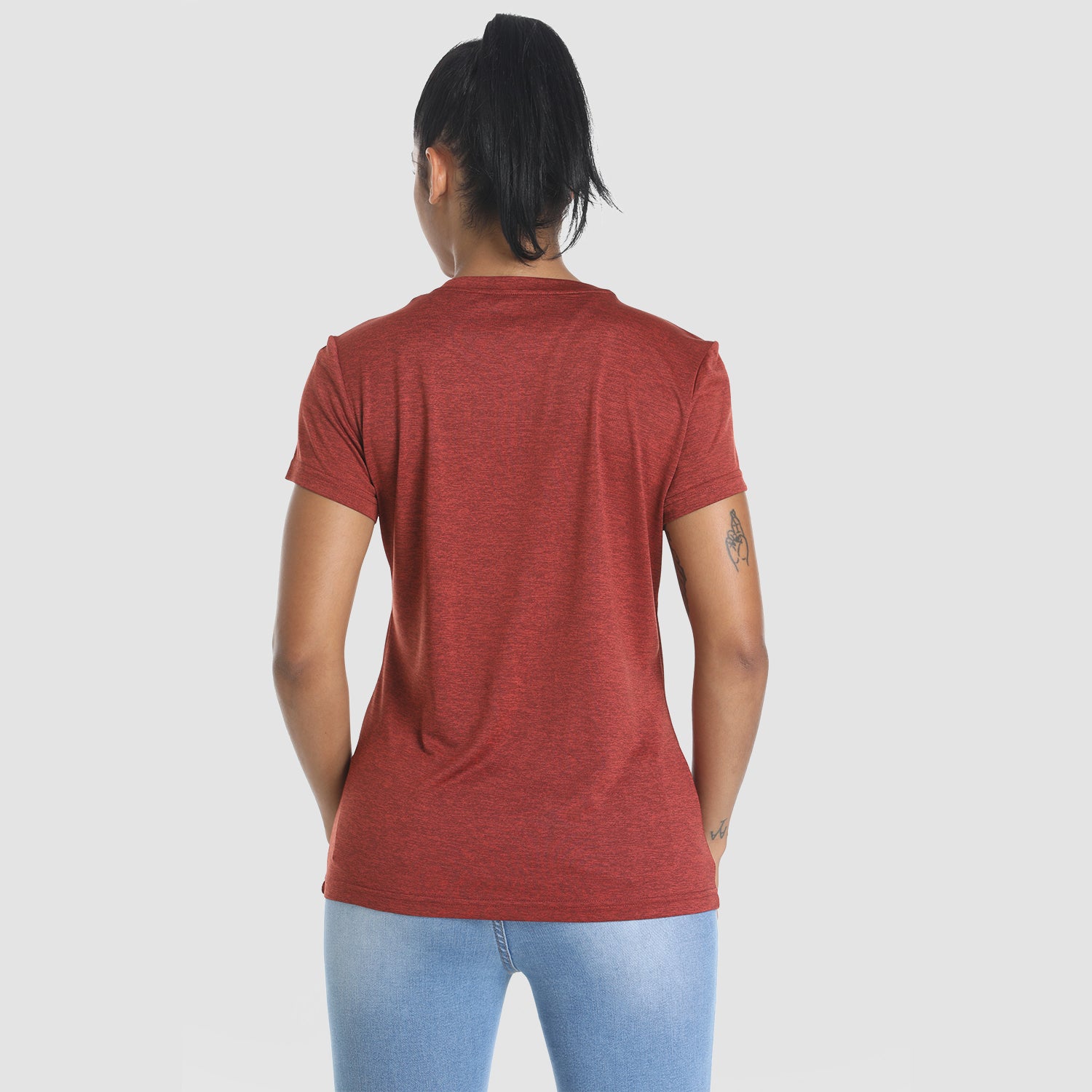 Women's Short Sleeve T-Shirt Quick Dry UPF 50+ Running Workout Tee