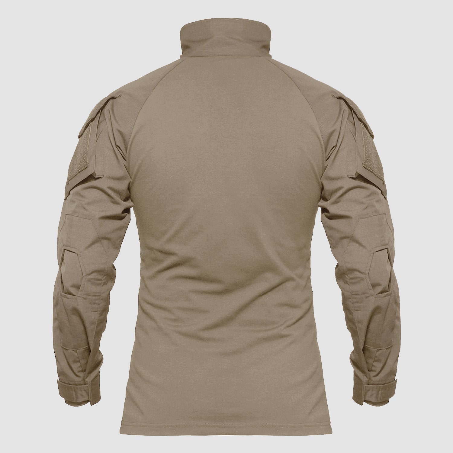 Men's Tactical Military 1/4 Zip Long Sleeve Camo Shirt with Pockets