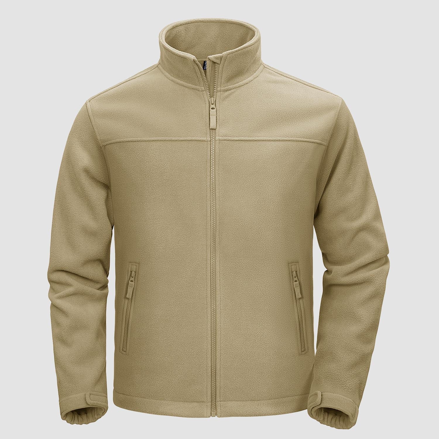 Men's Fleece Jacket Full Zip Lightweight Casual Jacket - MAGCOMSEN