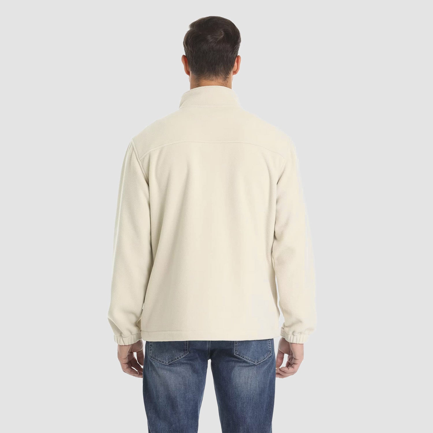 Men's Fleece Jacket Full Zip Lightweight Casual Jacket - MAGCOMSEN