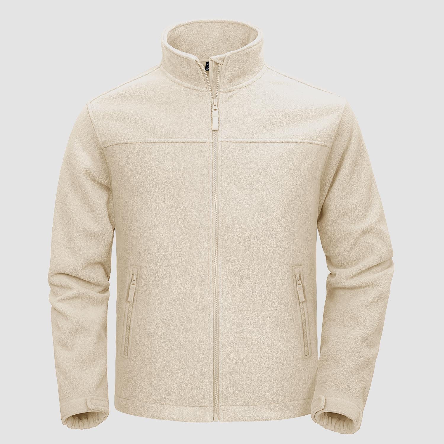 Men's Fleece Jacket Full Zip Lightweight Casual Jacket - MAGCOMSEN