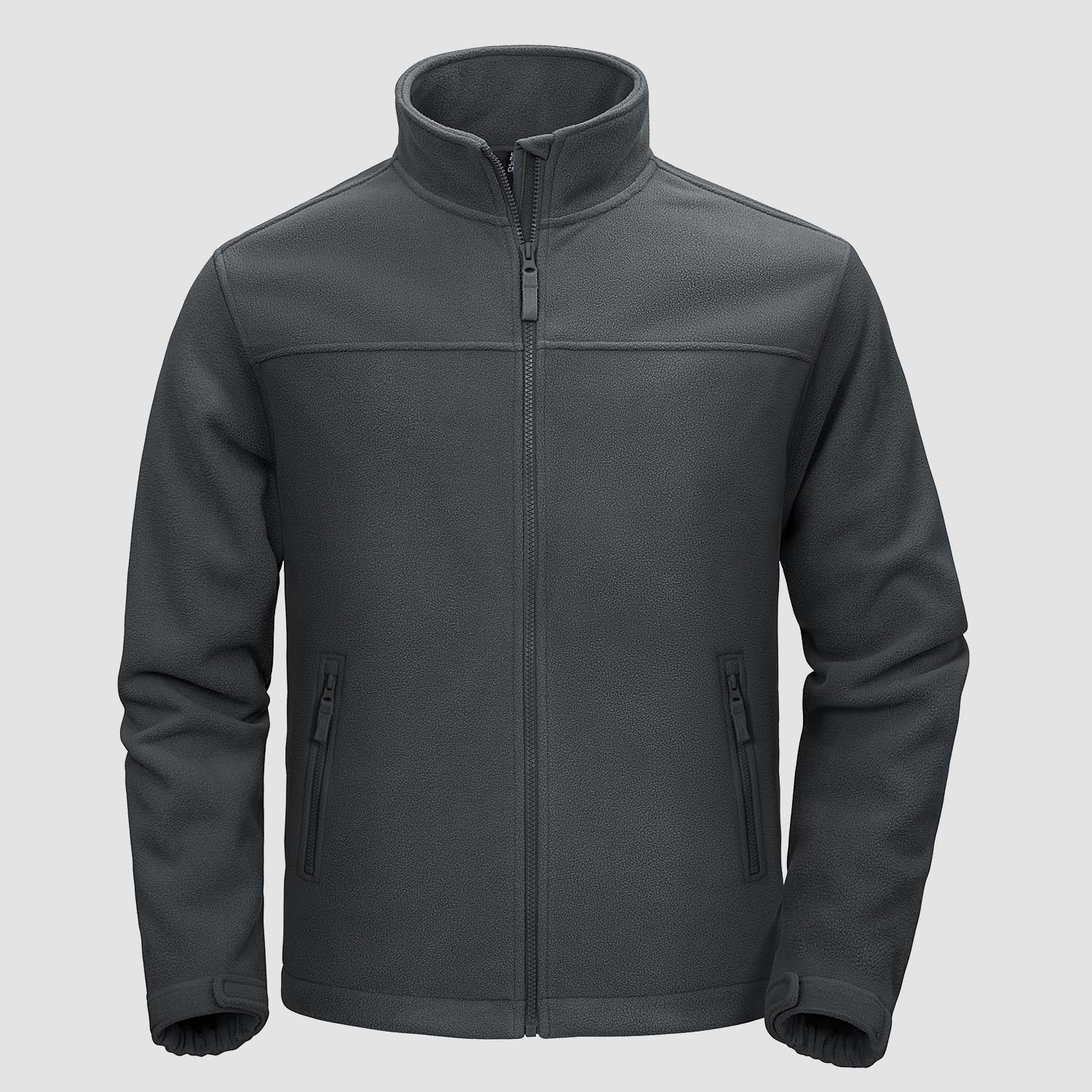 Men's Fleece Jacket Full Zip Lightweight Casual Jacket - MAGCOMSEN