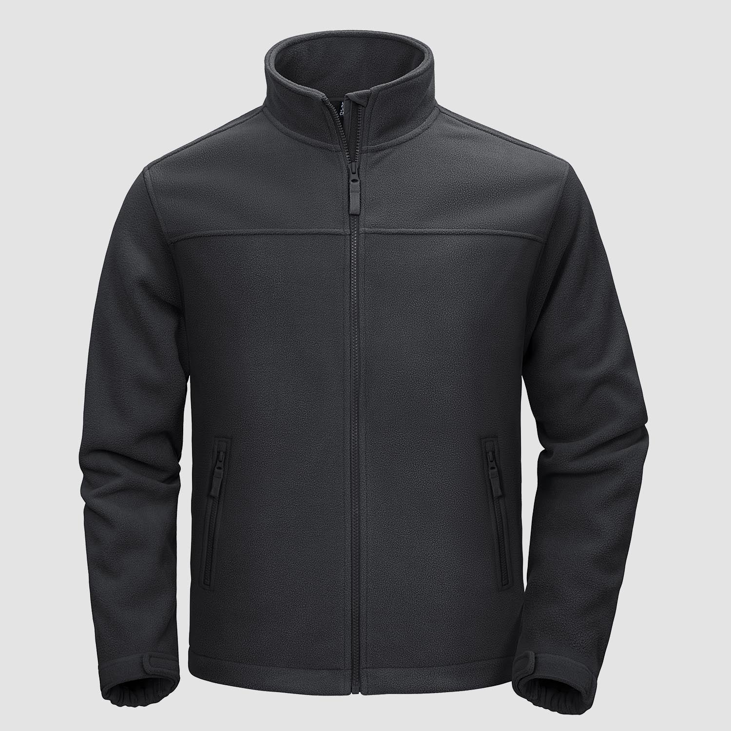 Men's Fleece Jacket Full Zip Lightweight Casual Jacket - MAGCOMSEN
