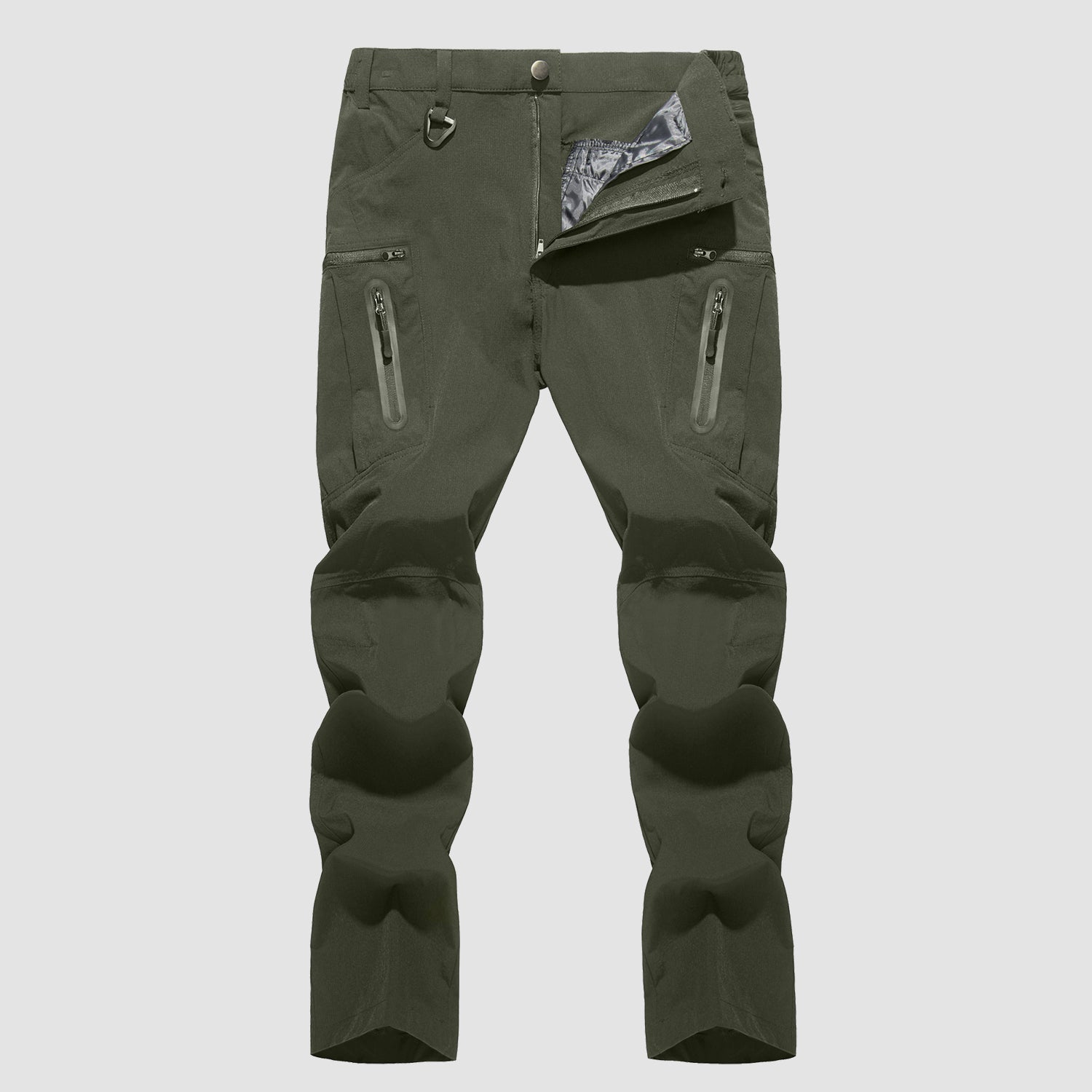 Men's Hiking Pants Water Repellent Cargo Pants with 8 Pockets Ripstop Lightweight Workout Pants