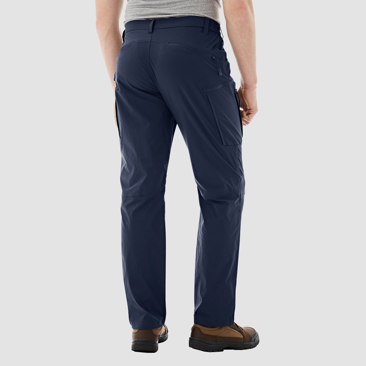 Men's Hiking Pants Water Repellent Cargo Pants with 8 Pockets Ripstop Lightweight Workout Pants