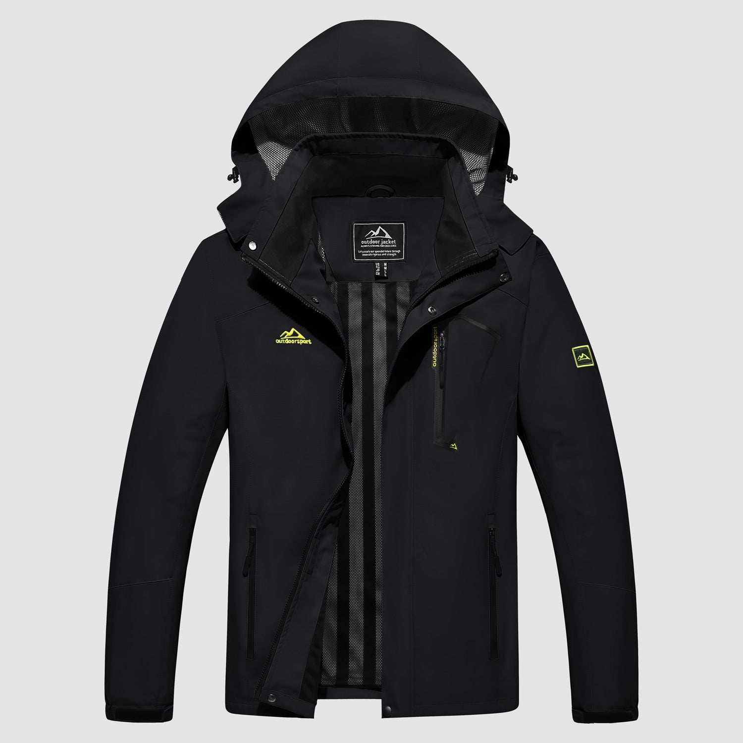 Men's Jacket Water Resistant Windbreaker Coat for Outdoor - MAGCOMSEN