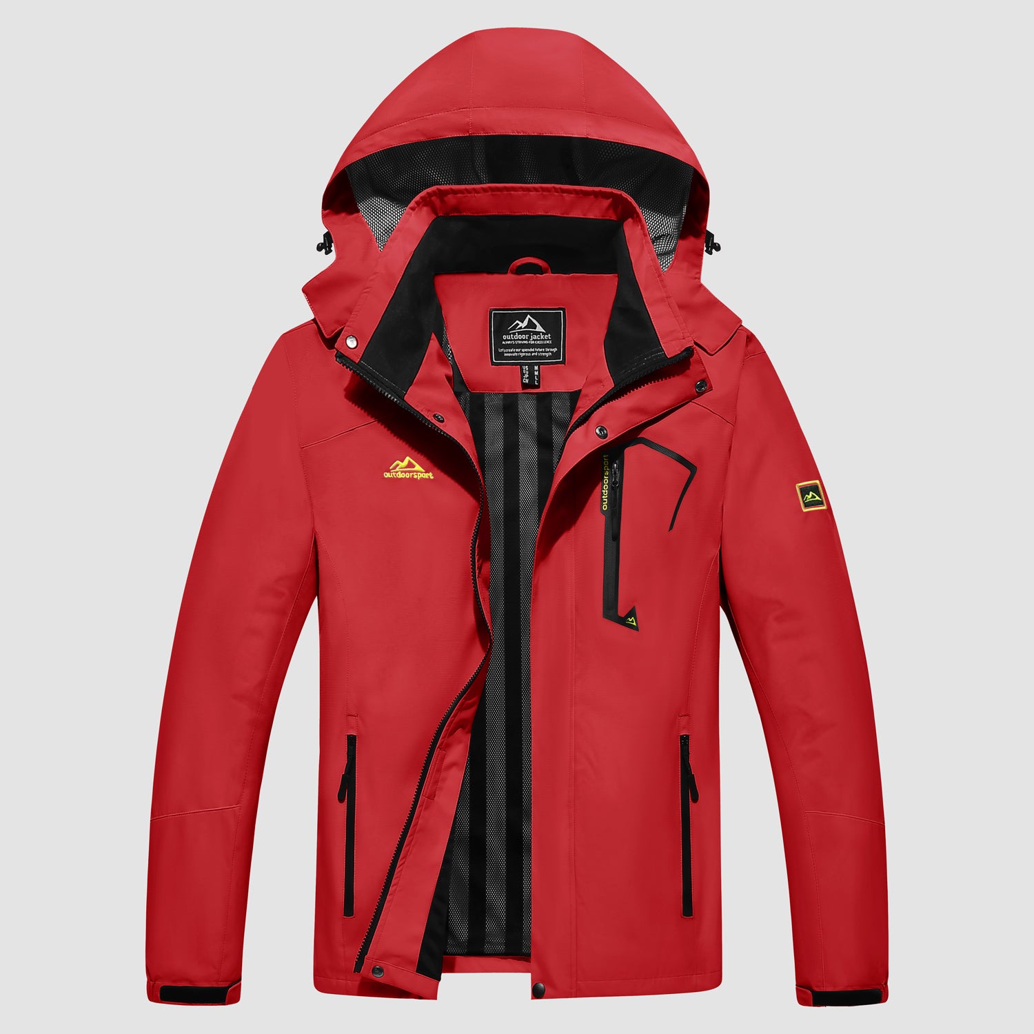 Men's Jacket Water Resistant Windbreaker Coat for Outdoor - MAGCOMSEN