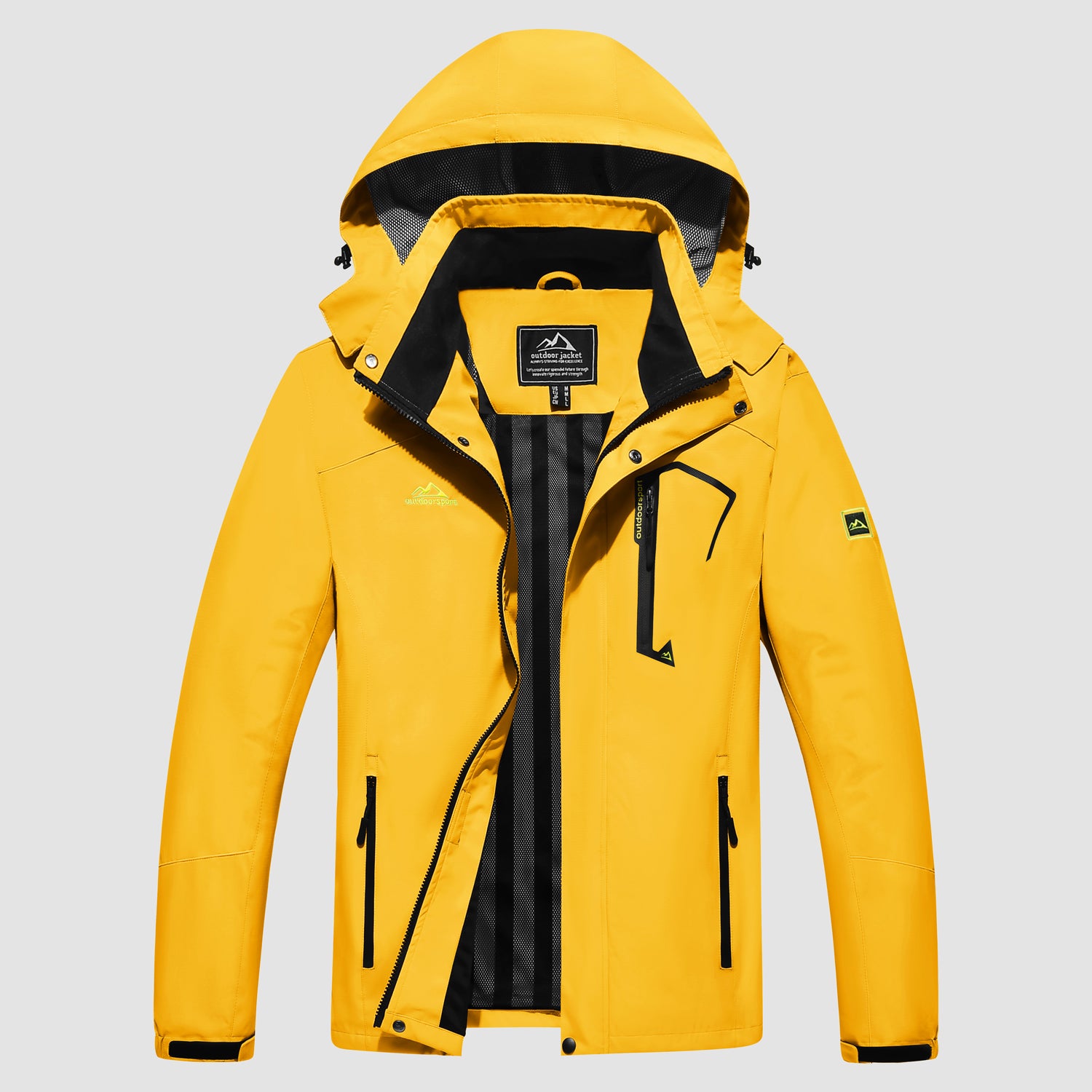 Men's Jacket Water Resistant Windbreaker Coat for Outdoor - MAGCOMSEN