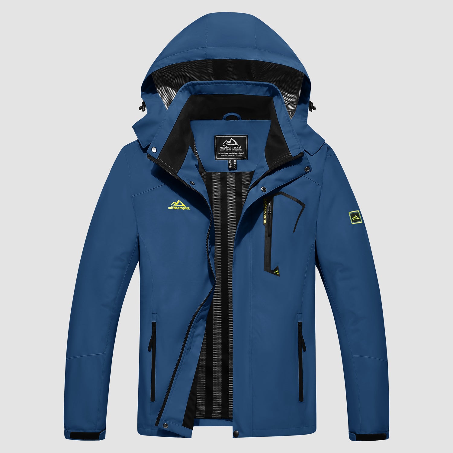 Men's Jacket Water Resistant Windbreaker Coat for Outdoor - MAGCOMSEN