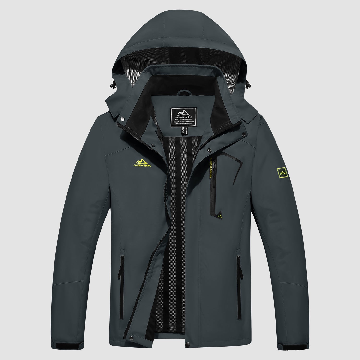 Men's Jacket Water Resistant Windbreaker Coat for Outdoor - MAGCOMSEN