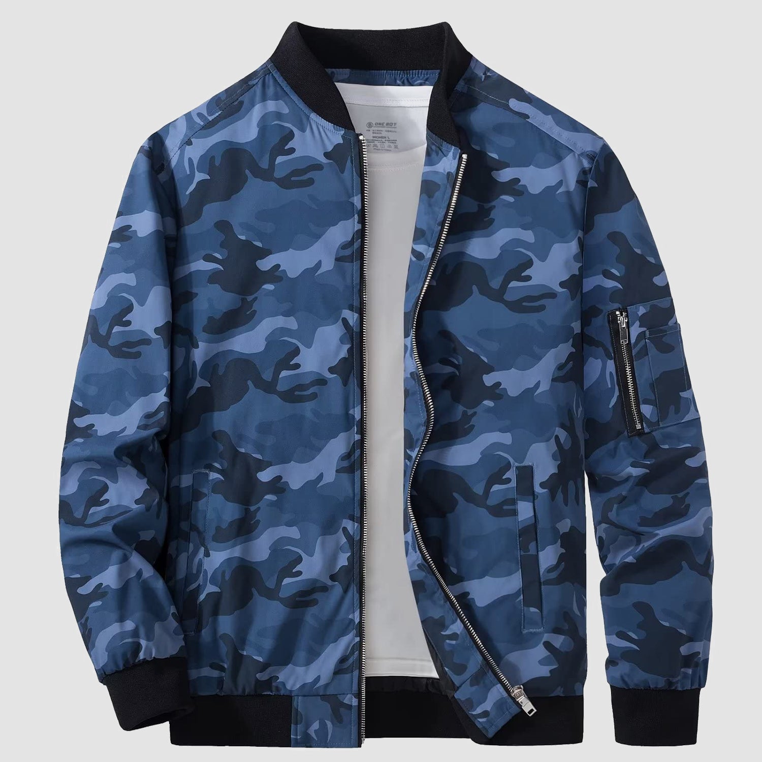Men's Jacket Lightweight Windbreaker Bomber Jacket Windproof Casual Jacket Outwear