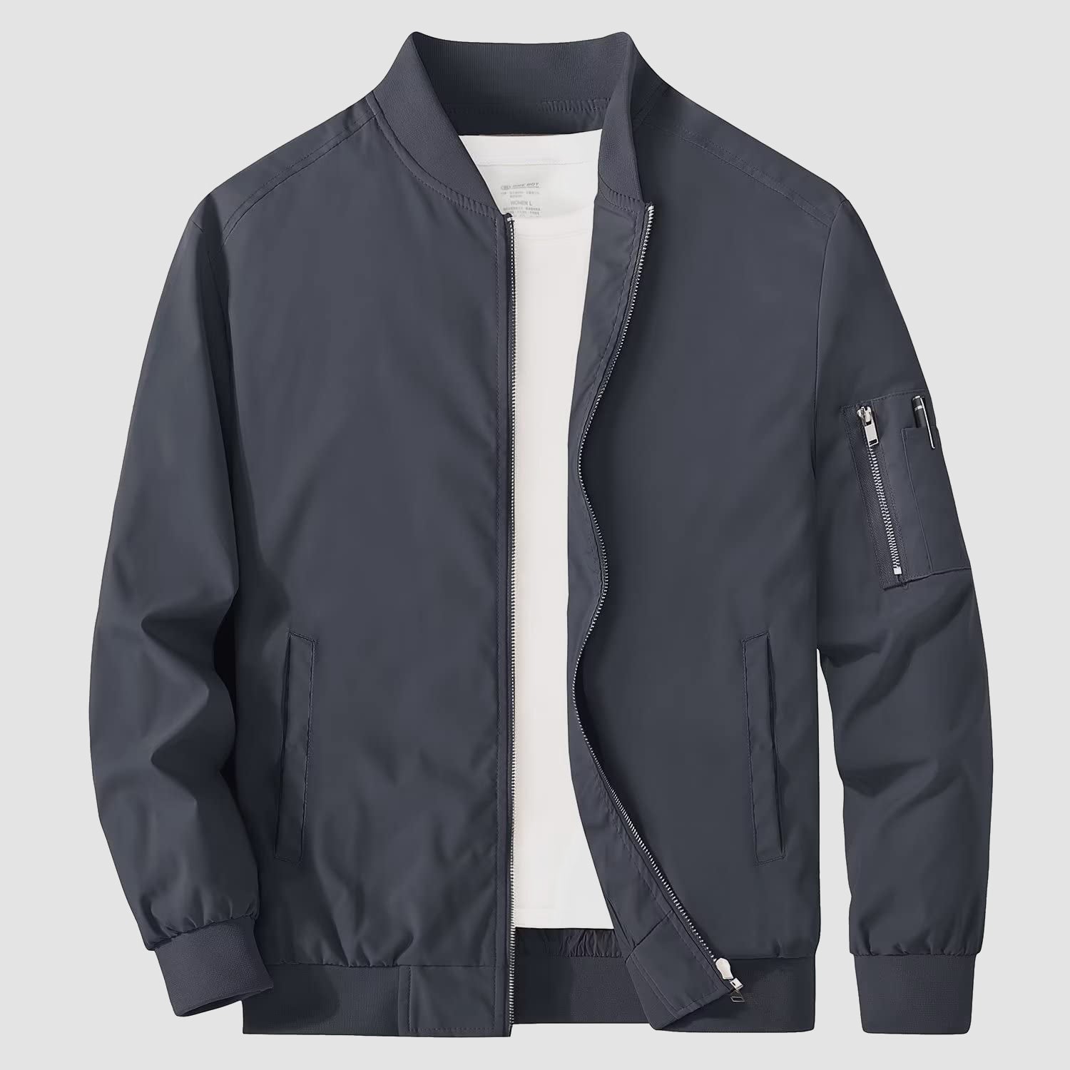 Men's Jacket Lightweight Windbreaker Bomber Jacket Windproof Casual Jacket Outwear