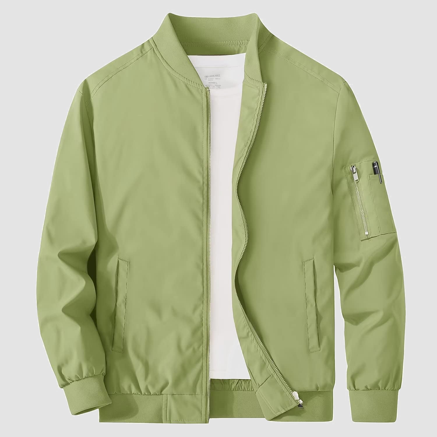 Men's Jacket Lightweight Windbreaker Bomber Jacket Windproof Casual Jacket Outwear