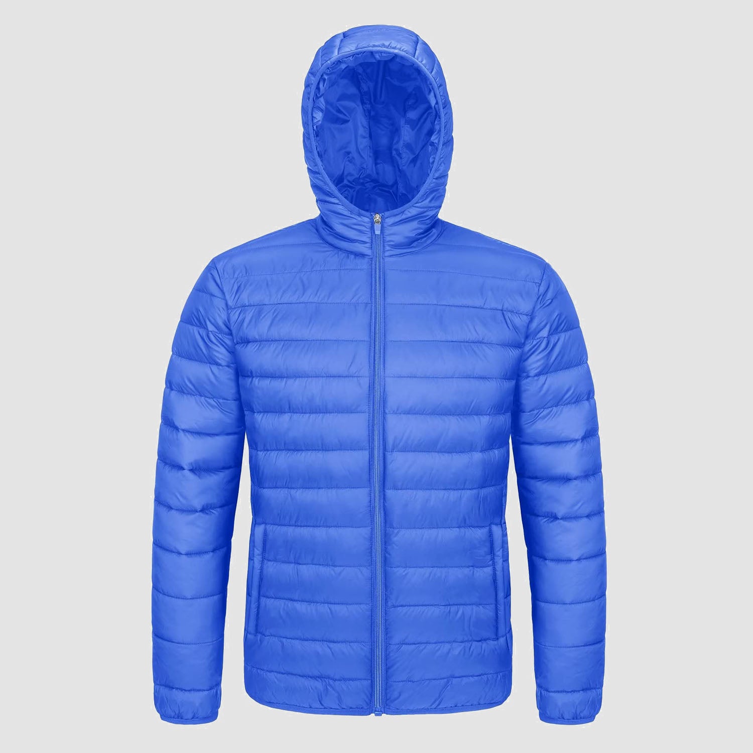 Men's Lightweight Hooded Puffer Jacket - Quilted Winter Coat