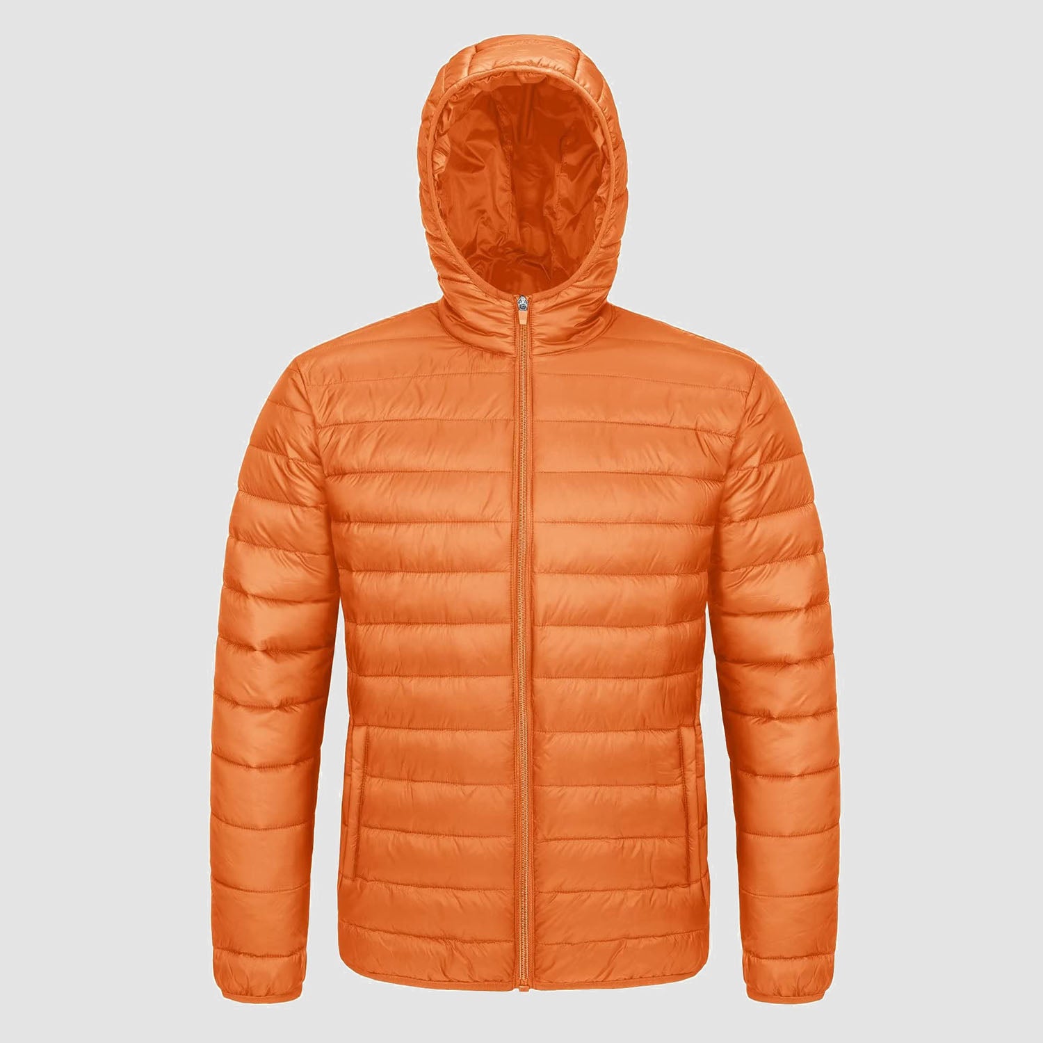 Men's Lightweight Hooded Puffer Jacket - Quilted Winter Coat