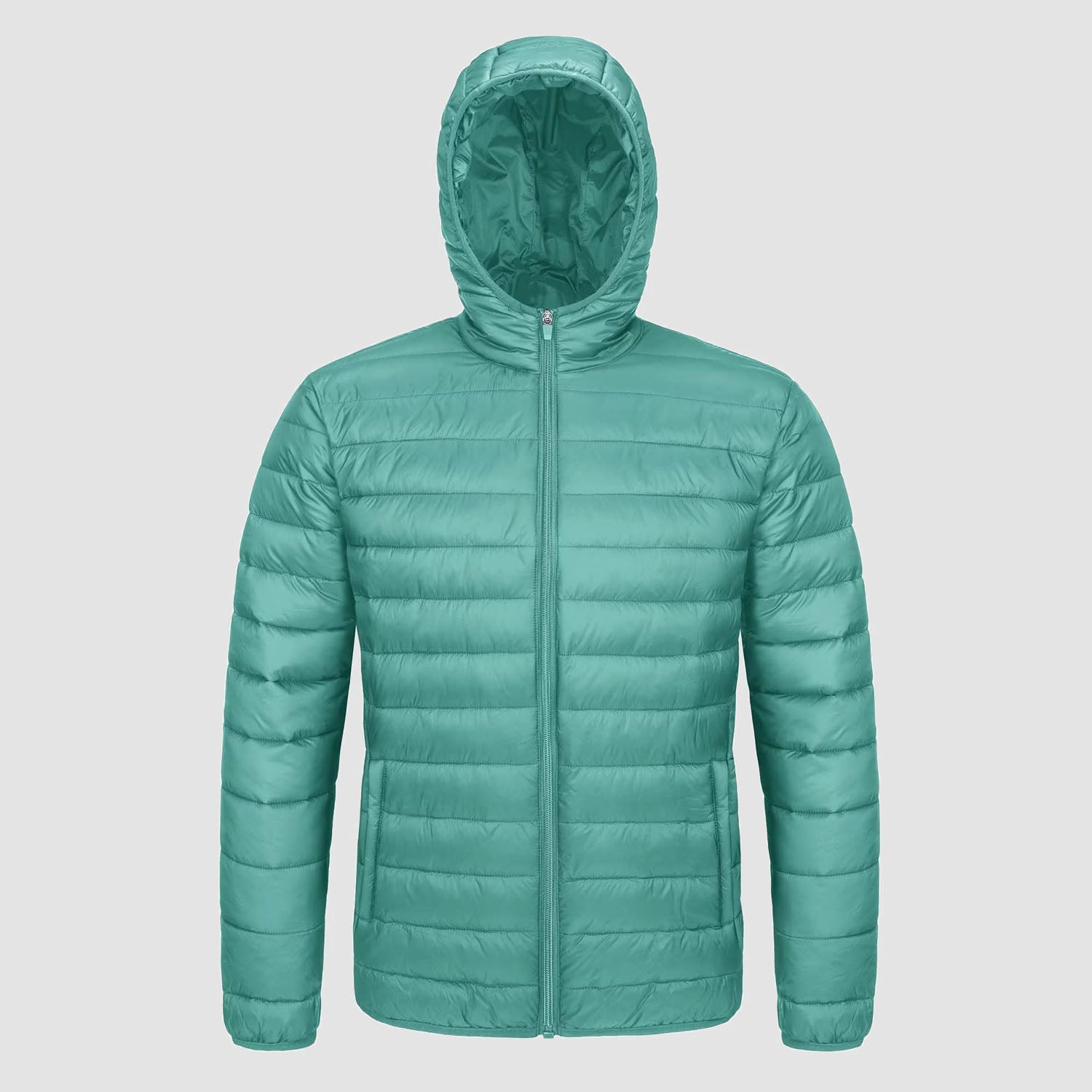 Men's Lightweight Hooded Puffer Jacket - Quilted Winter Coat