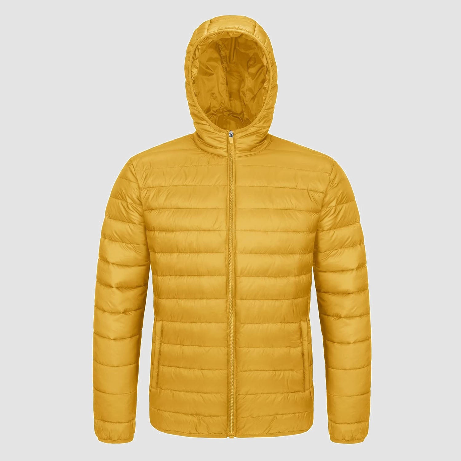 Men's Lightweight Hooded Puffer Jacket - Quilted Winter Coat