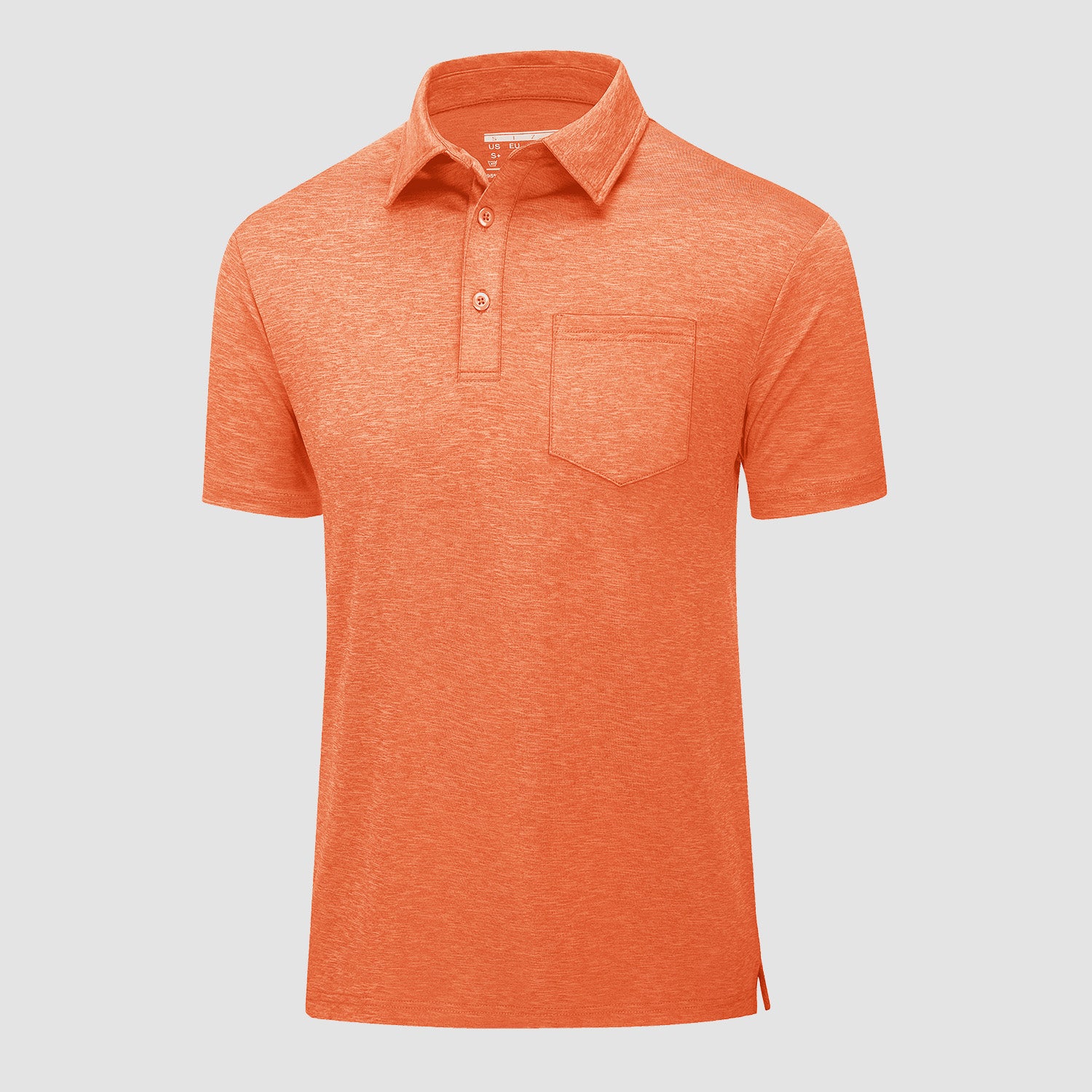 Men's Polo T-Shirts 3 Button Placket Quick Dry Performance Summer Shirts Pique Jersey Golf Polo Shirt