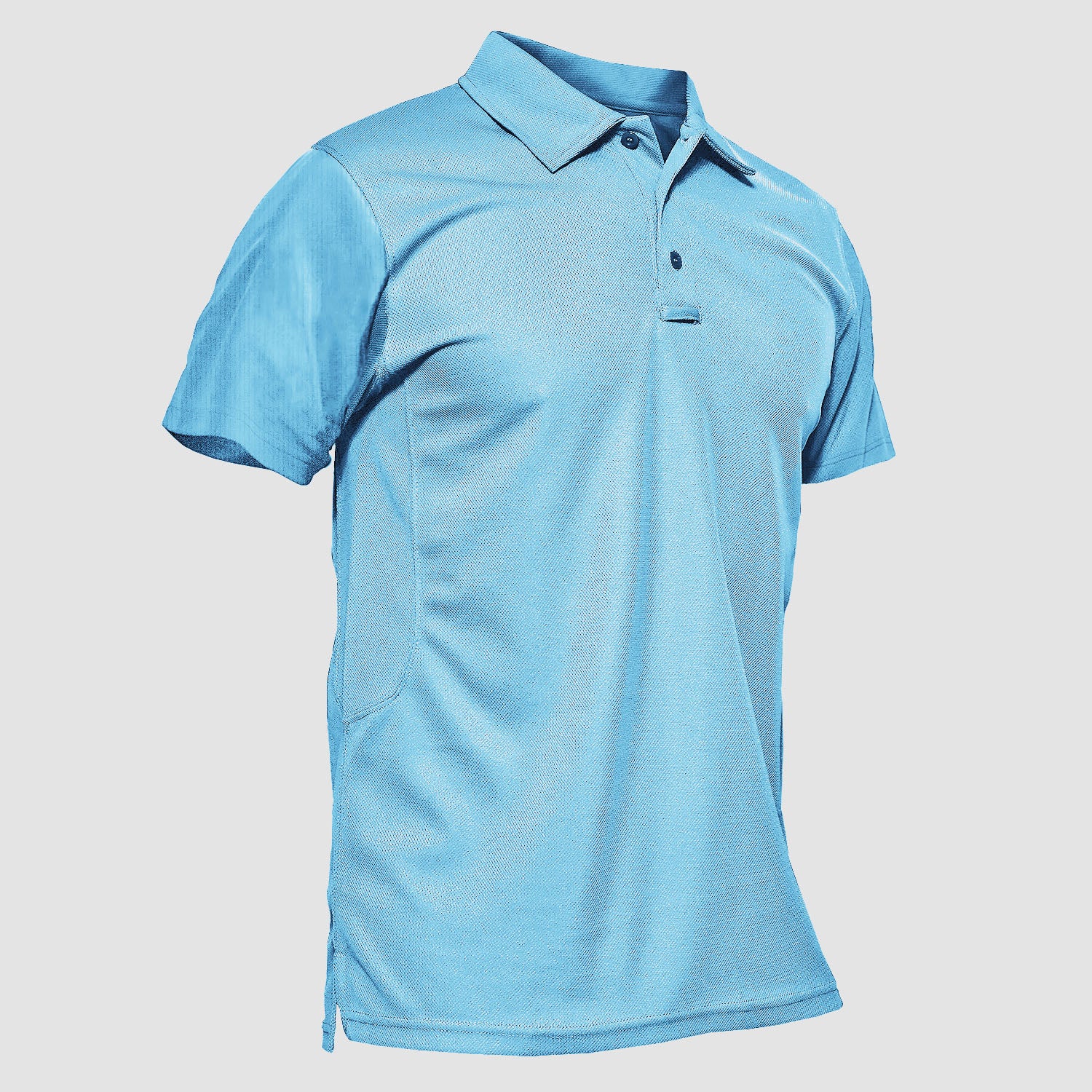 MAGCOMSEN Men's Golf Quick Dry Polo Shirt Sky Blue by MAGCOMSEN #Color_Sky Blue