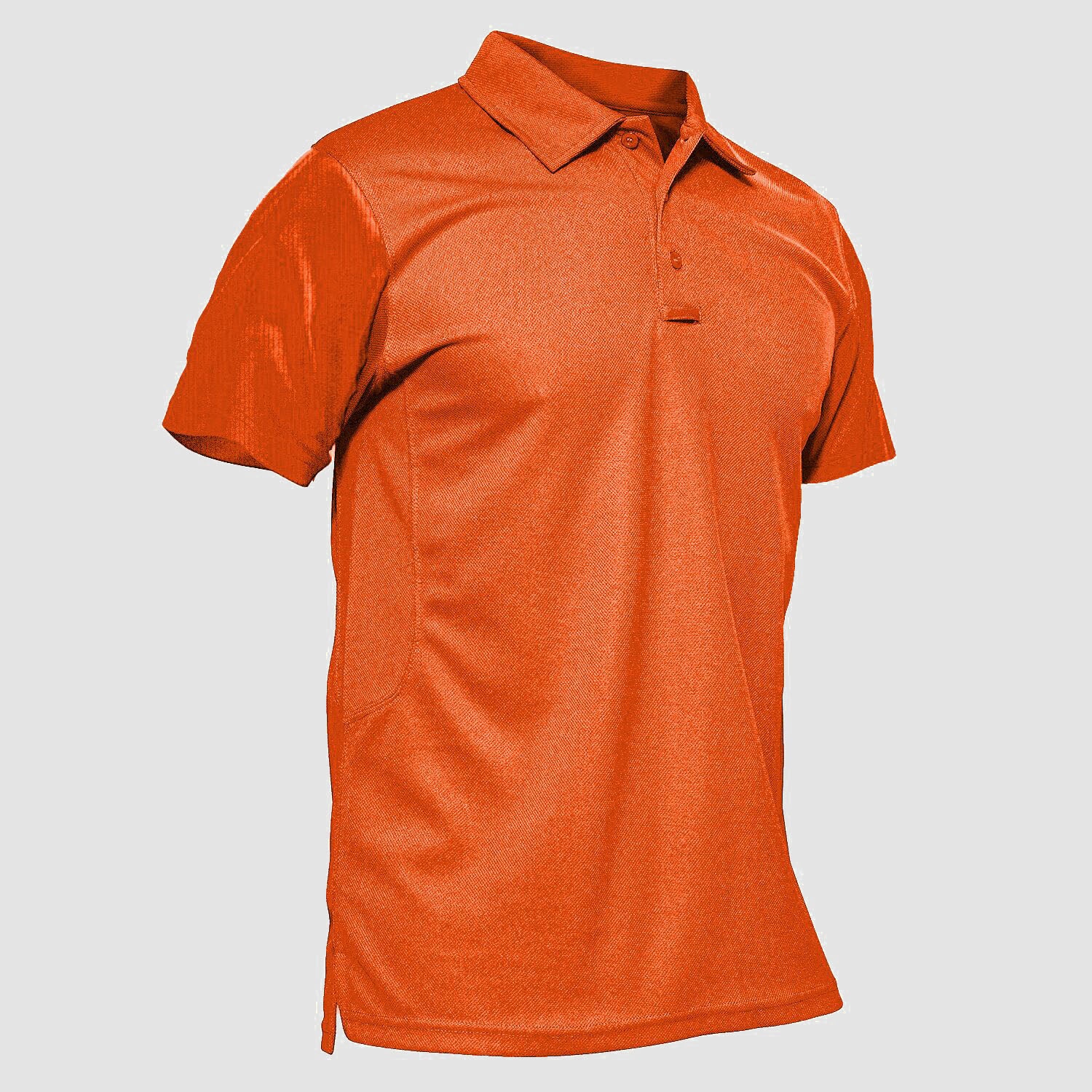 MAGCOMSEN Men's Golf Quick Dry Polo Shirt Orange by MAGCOMSEN #Color_Orange