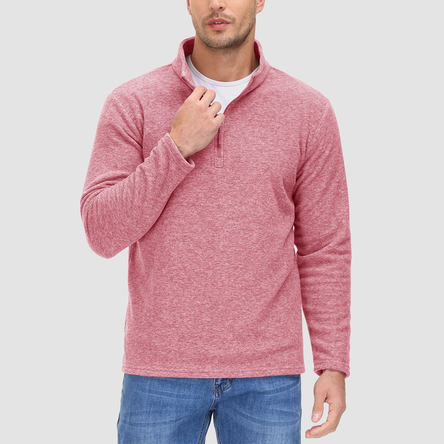 Men's 1/4 Zip Pullover Shirt Long Sleeve Sweatshirts - MAGCOMSEN