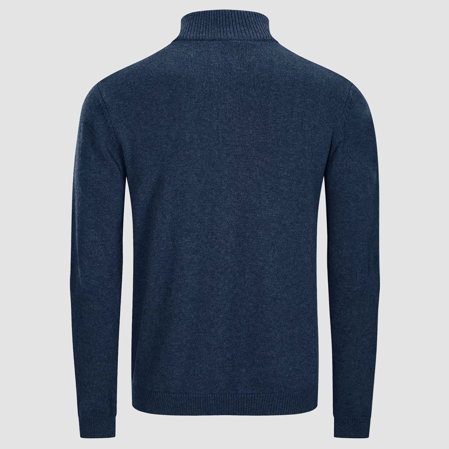 Men's Sweaters Casual Knitted Turtleneck Pullover with 1/4 Zip
