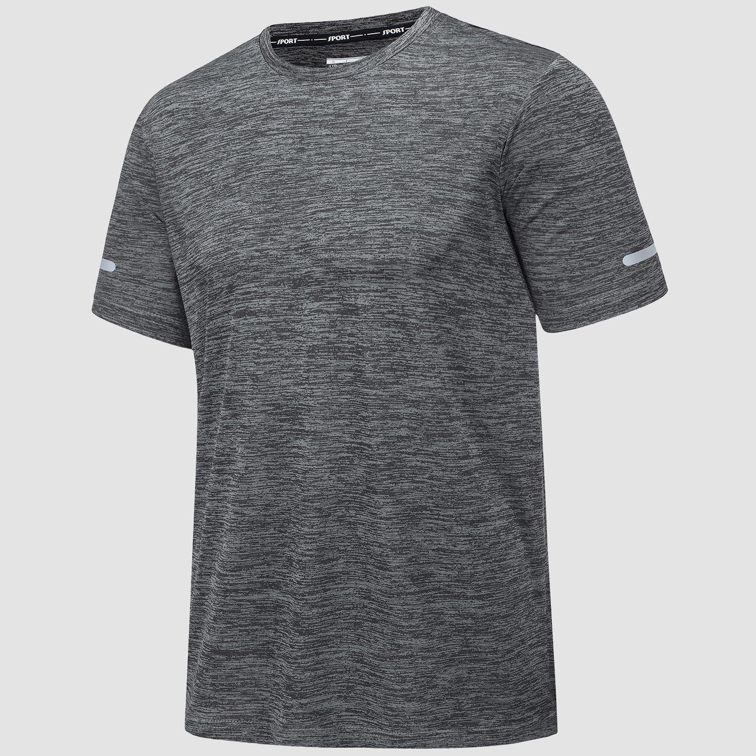 Men's T-Shirt Tagless Quick Dry Athletic Running Shirts Performance Tee