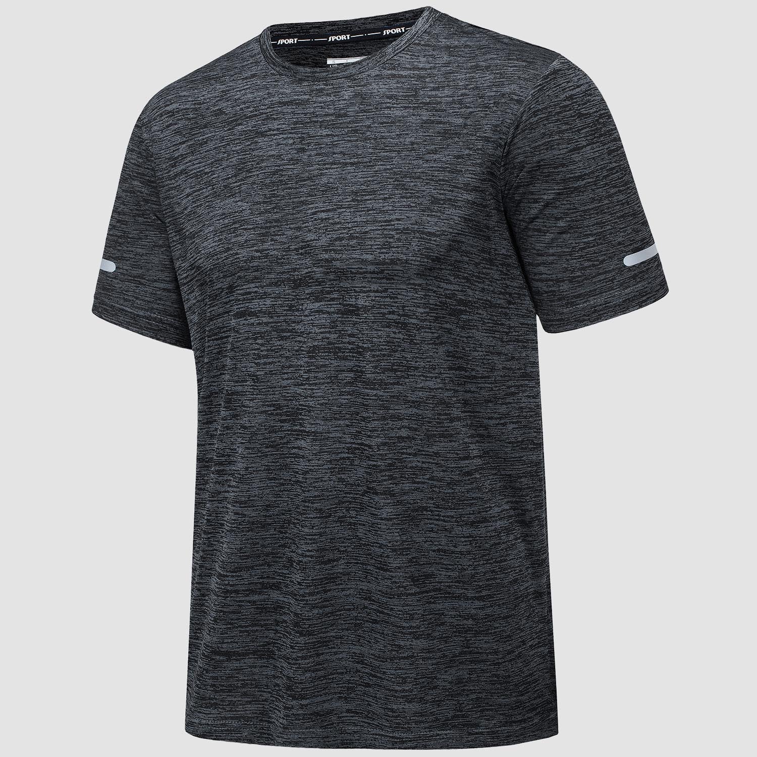 Men's T-Shirt Tagless Quick Dry Athletic Running Shirts Performance Tee