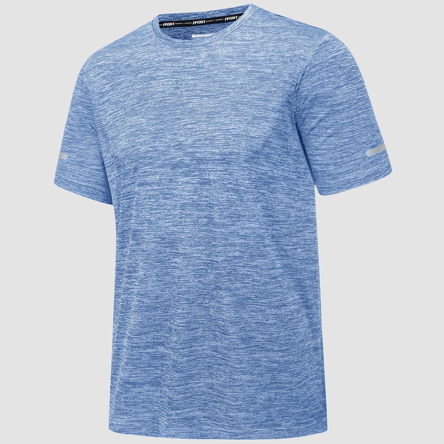 Men's T-Shirt Tagless Quick Dry Athletic Running Shirts Performance Tee