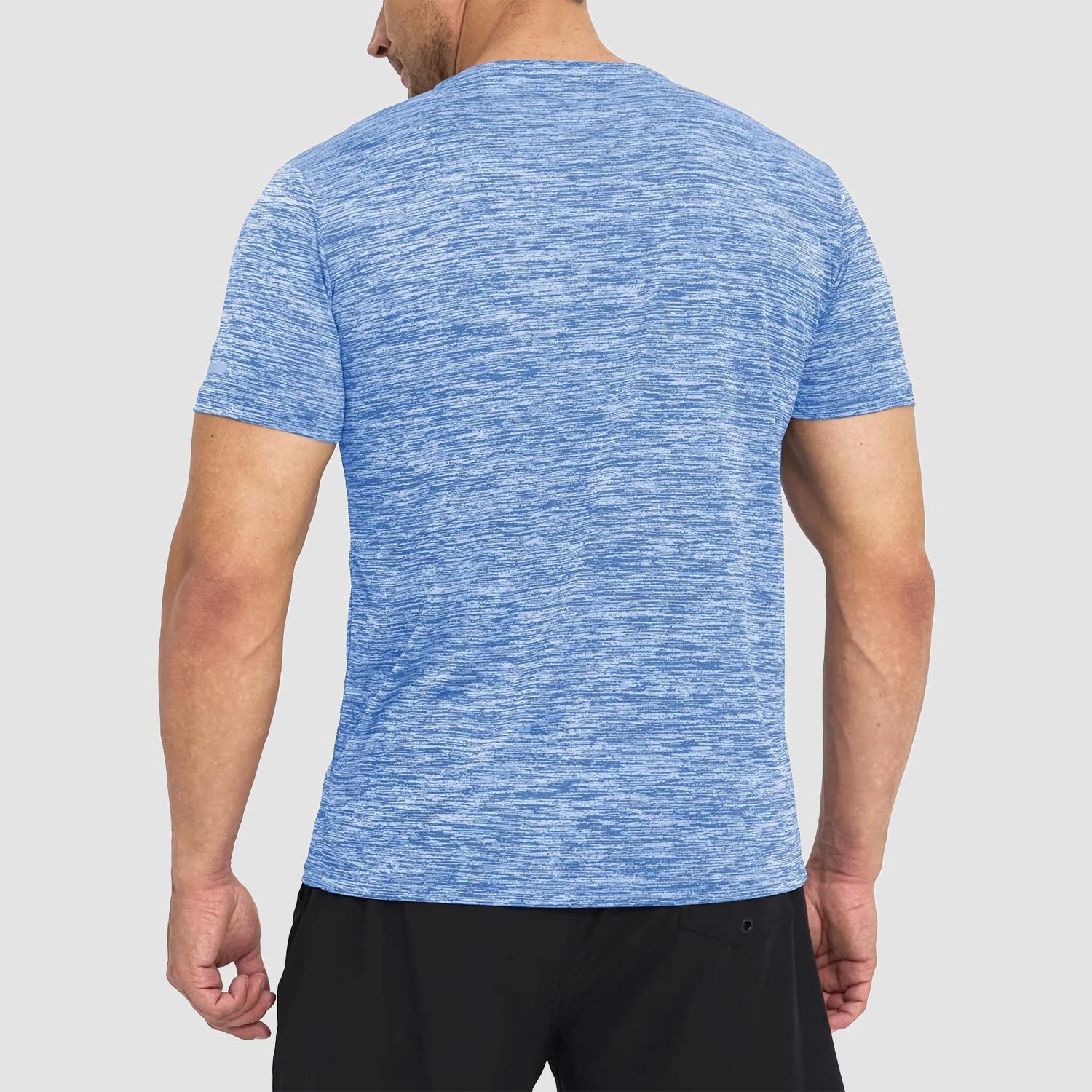 Men's Quick-Dry Athletic T-Shirt Short Sleeve Crew Neck - MAGCOMSEN