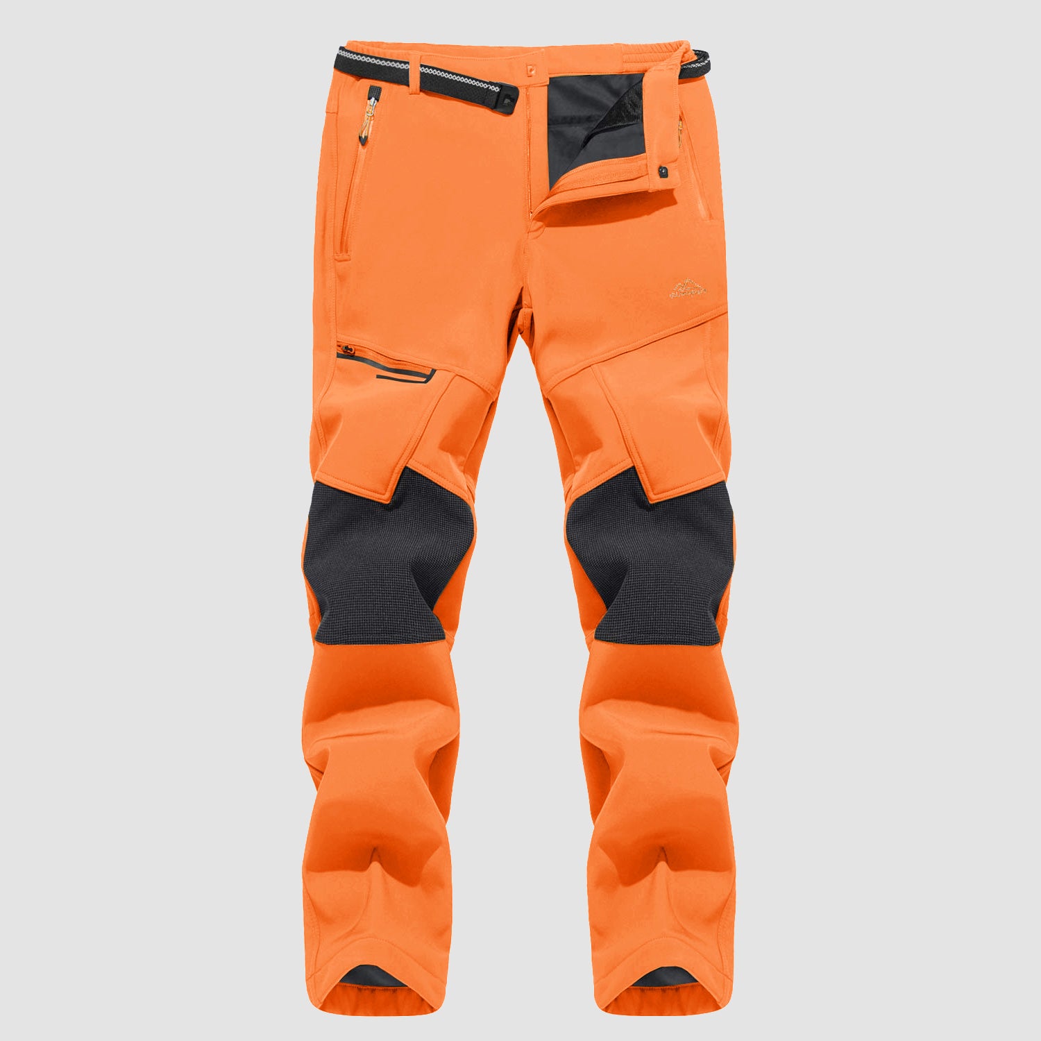 Men's Fleece-Lined Ski Pants - Water-Resistant, 4 Zip Pockets - MAGCOMSEN
