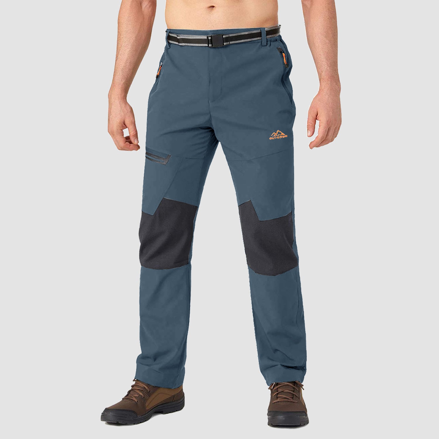 Men's Fleece-Lined Ski Pants - Water-Resistant, 4 Zip Pockets - MAGCOMSEN