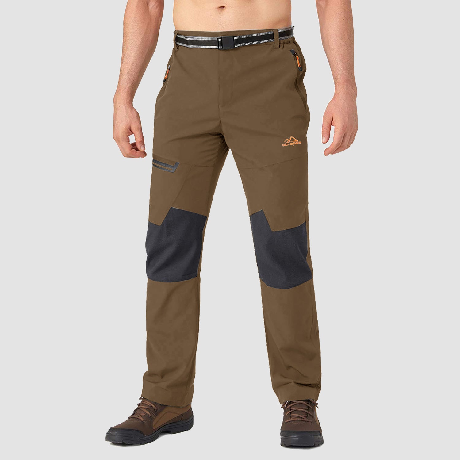 Men's Fleece-Lined Ski Pants - Water-Resistant, 4 Zip Pockets - MAGCOMSEN