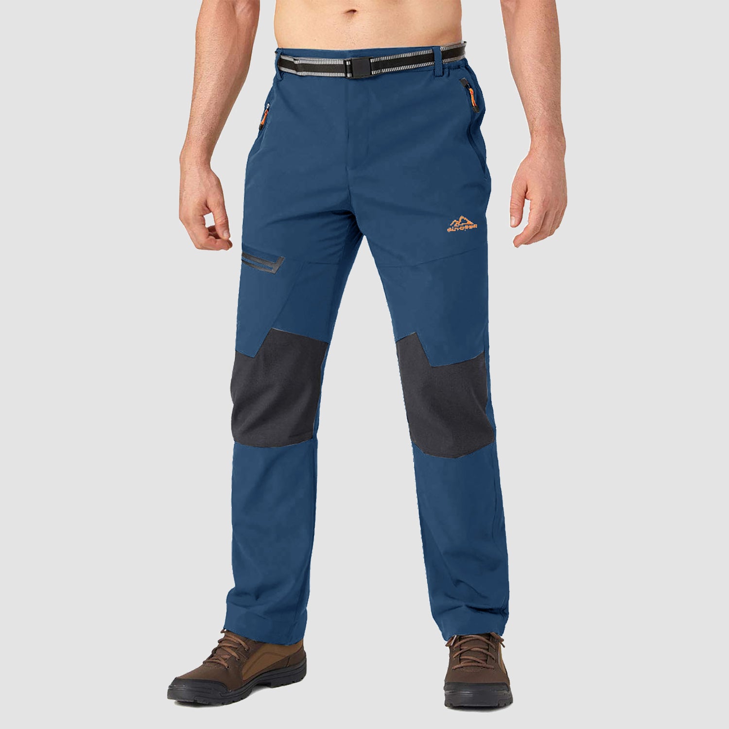 Men's Fleece-Lined Ski Pants - Water-Resistant, 4 Zip Pockets - MAGCOMSEN