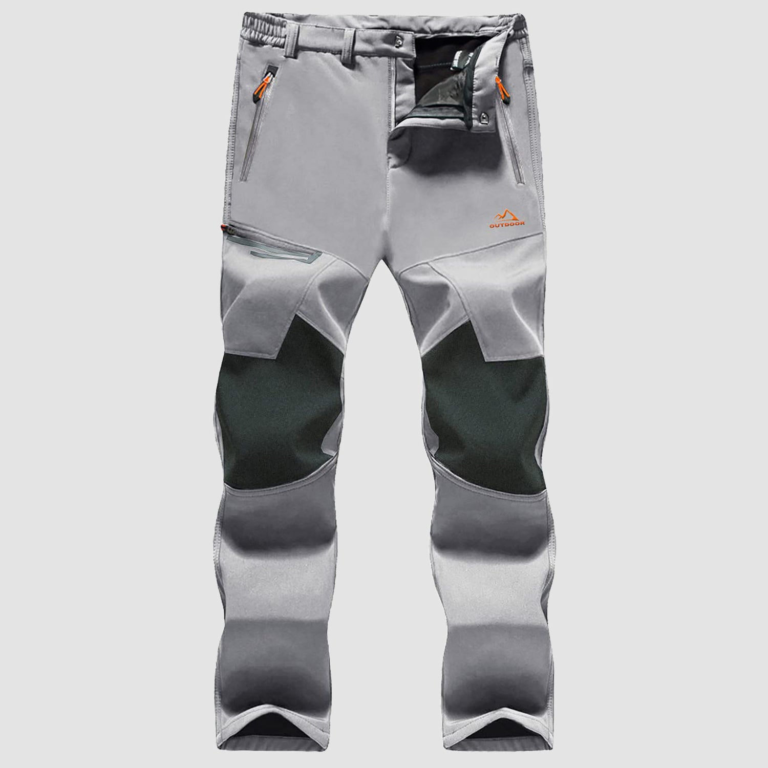 Men's Fleece-Lined Ski Pants - Water-Resistant, 4 Zip Pockets - MAGCOMSEN