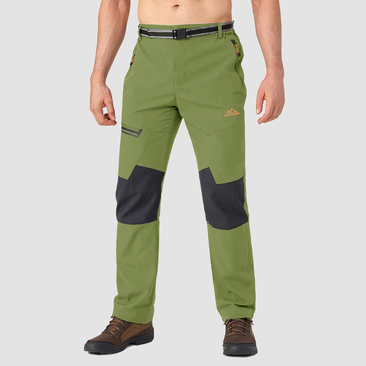 Men's Fleece-Lined Ski Pants - Water-Resistant, 4 Zip Pockets - MAGCOMSEN