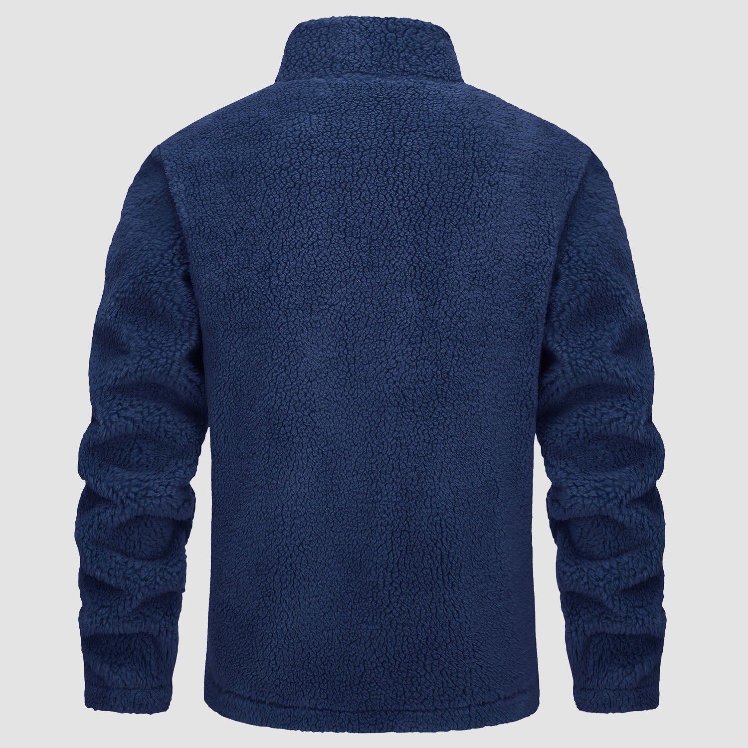 Men's Fluffy Sherpa Fleece Jacket Full Zip Casual Winter Outwear - MAGCOMSEN