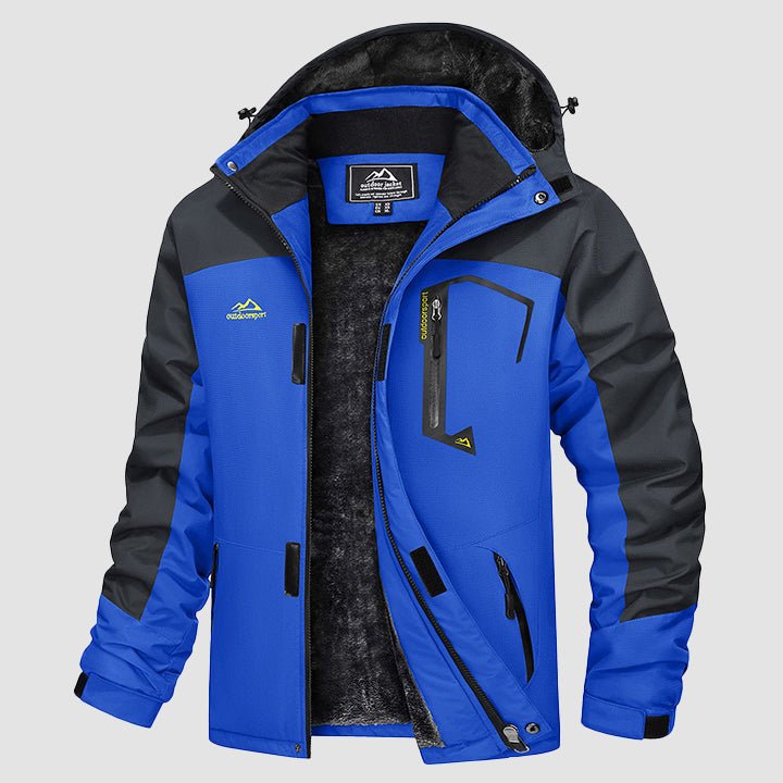 Men's Water-Repellent Winter Ski Jacket with Fleece Lining - MAGCOMSEN