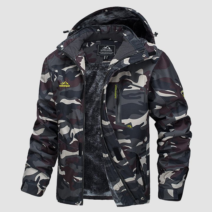 Men's Water-Repellent Winter Ski Jacket with Fleece Lining - MAGCOMSEN