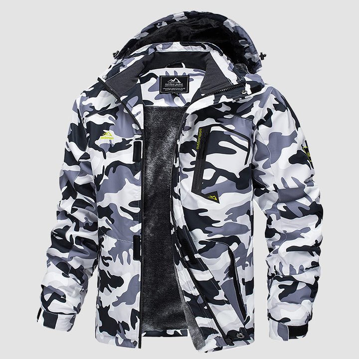 Men's Water-Repellent Winter Ski Jacket with Fleece Lining - MAGCOMSEN