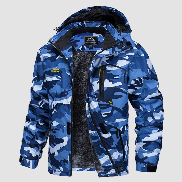 Men's Water-Repellent Winter Ski Jacket with Fleece Lining - MAGCOMSEN