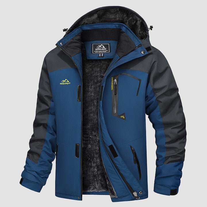 Men's Water-Repellent Winter Ski Jacket with Fleece Lining - MAGCOMSEN