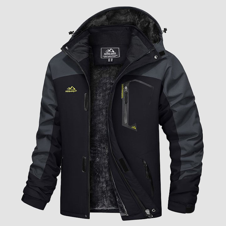 Men's Water-Repellent Winter Ski Jacket with Fleece Lining - MAGCOMSEN