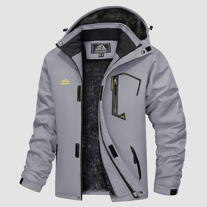Men's Water-Repellent Winter Ski Jacket with Fleece Lining - MAGCOMSEN