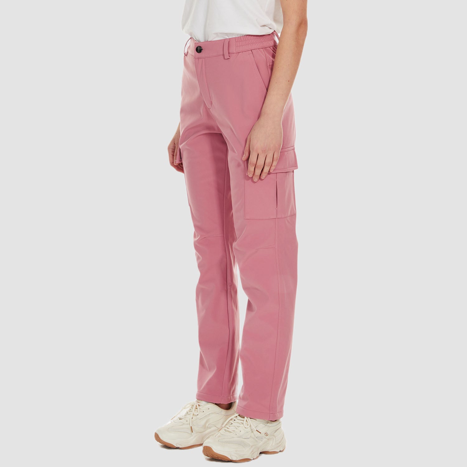 Women's Fleece Lined Softshell Pants Water-resistant Hiking Pants - MAGCOMSEN