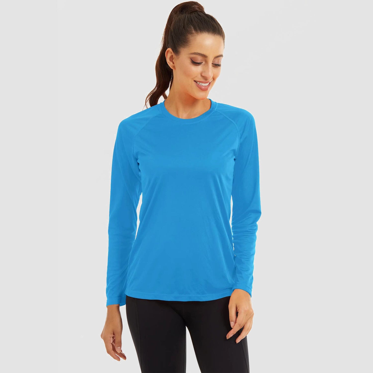 Women's Long Sleeve Shirts UPF 50+ Sun Protection Shirts for Hiking Fishing Workout Rash Guard
