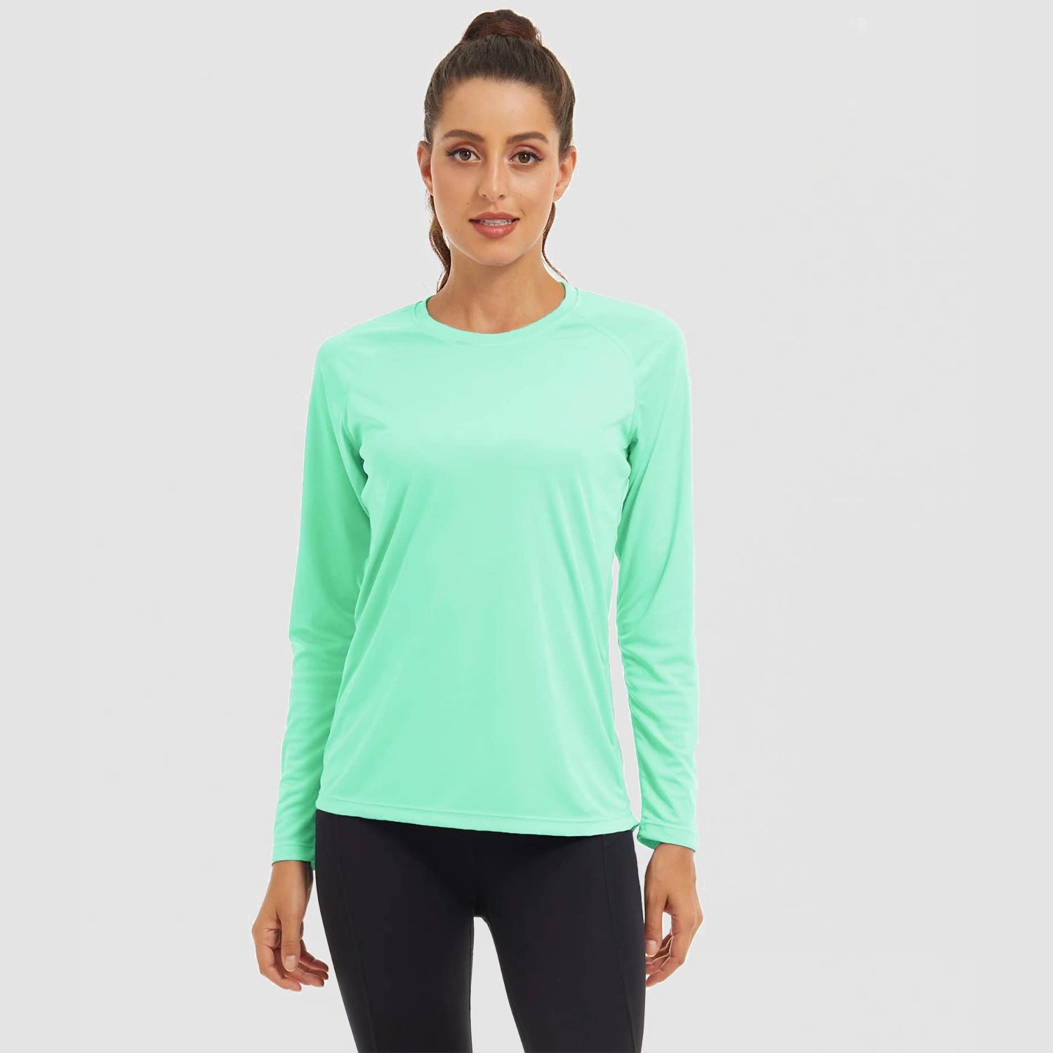 Women's Long Sleeve Shirts UPF 50+ Sun Protection Shirts for Hiking Fishing Workout Rash Guard