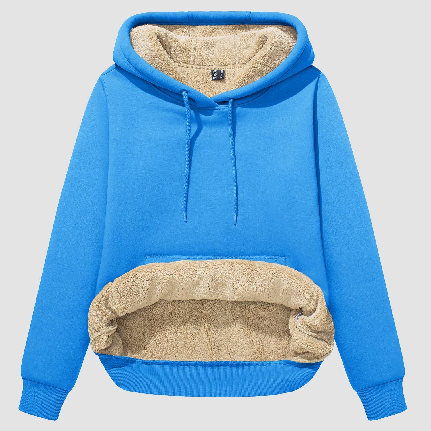 Women's Sherpa Hoodies Fleece Lined Sweatshirtst Pullover With Kanga Pocket - MAGCOMSEN