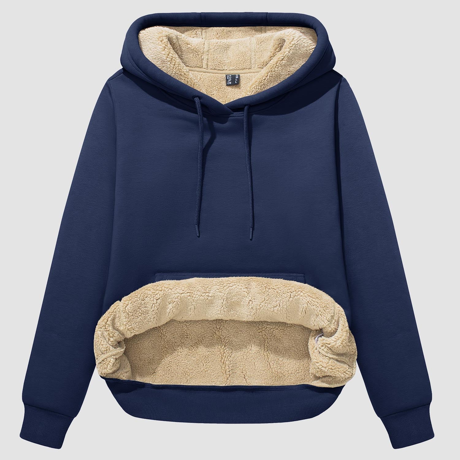 Women's Sherpa Hoodies Fleece Lined Sweatshirtst Pullover With Kanga Pocket - MAGCOMSEN